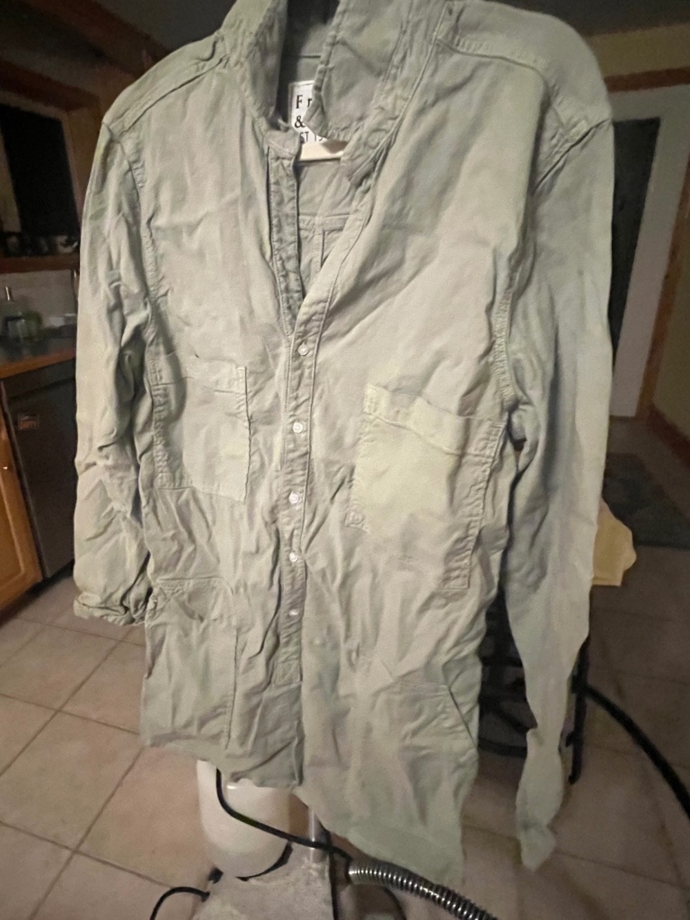 Frank & Eileen Green Shirtdress, XL